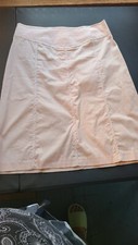 Zinc Skirt Womens M Pink Cotton Made in USA 23inch Length