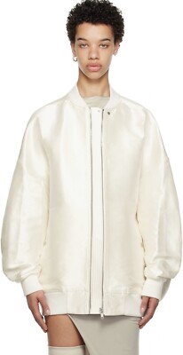 Rick Owens Bomberjacke weiß Jumbo Peter UVP 2995£