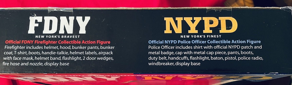 2002 *Vintage REAL HEROES Limited Edition FDNY & NYPD 9/11 Action