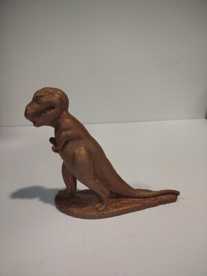 Vintage Mold-A-Rama T REX TREX Sinclair Dinoland Gold Brownish 5.5'' Tall - RARE
