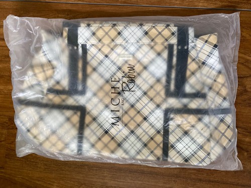 Miche Prima Big Bag Shell Only Robin Plaid Print Faux Leather Retired New in Bag - Picture 2 of 11