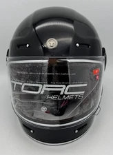 Torc Newport T1 Retro Helmet Gloss Black 2XL Open Box