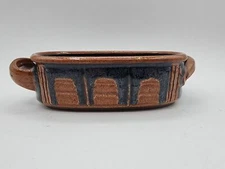 Hand Made Peder Hegland Art pottery Double Handled Dish
