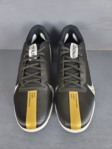 Nike Force Zoom Trout 7 Pro Baseball Stollen Herren Größe 14 Gold Schwarz Metall - Bild 4 von 9