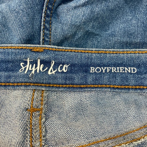 Style & Co Womens Jeans Size 8 AU 12 Boyfriend Fit Straight 9317 - Picture 10 of 12