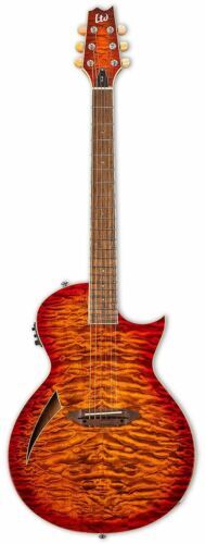 Acoustic Guitar ESP Eclipse SA Flame Maple Top Sunburst S/N 29929
