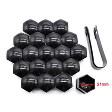 21mm Radschrauben Radmuttern Bolzen Kappen Abdeckung Abdeckungen + Abzieher x20