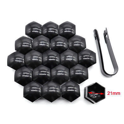21mm Radschrauben Radmuttern Bolzen Kappen Abdeckung Abdeckungen + Abzieher x20