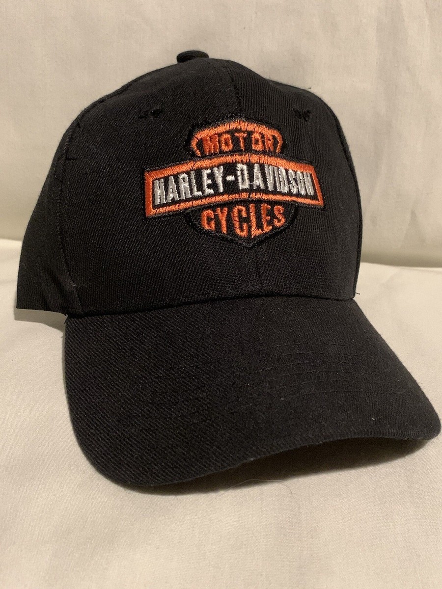 Harley Davidson Motorcycles Spell Out Logo Baseball Cap