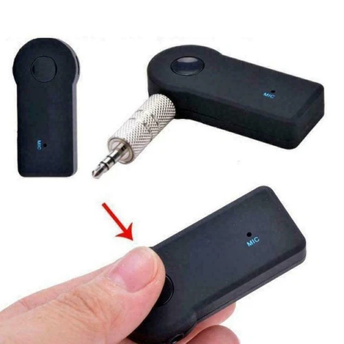 Wireless Bluetooth 3.5mm AUX Audio Stereo Music Car Adapter Receiver Mic J0R1