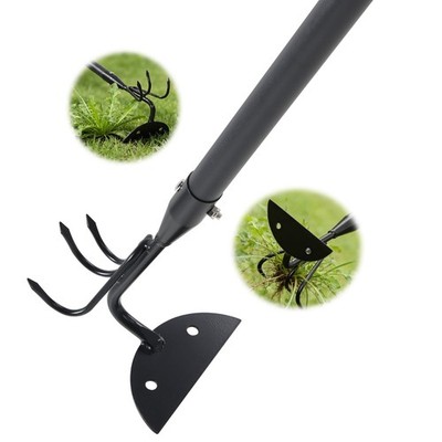 65 Inch Heavy Duty Garden Hoe & Cultivator Tool for Weeding, Tilling, Digging