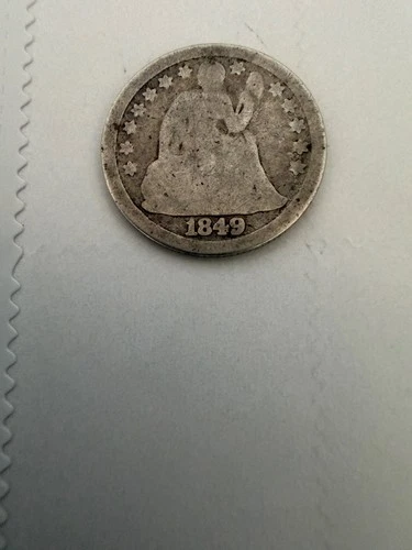 1849-P Seated Liberty Dime — photo from the most recent tracked eBay sale