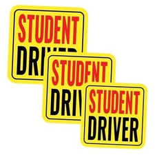 New Driver Magnet for Car, student A4-3.54/4.13/4.72 inch A4-red/Black-student