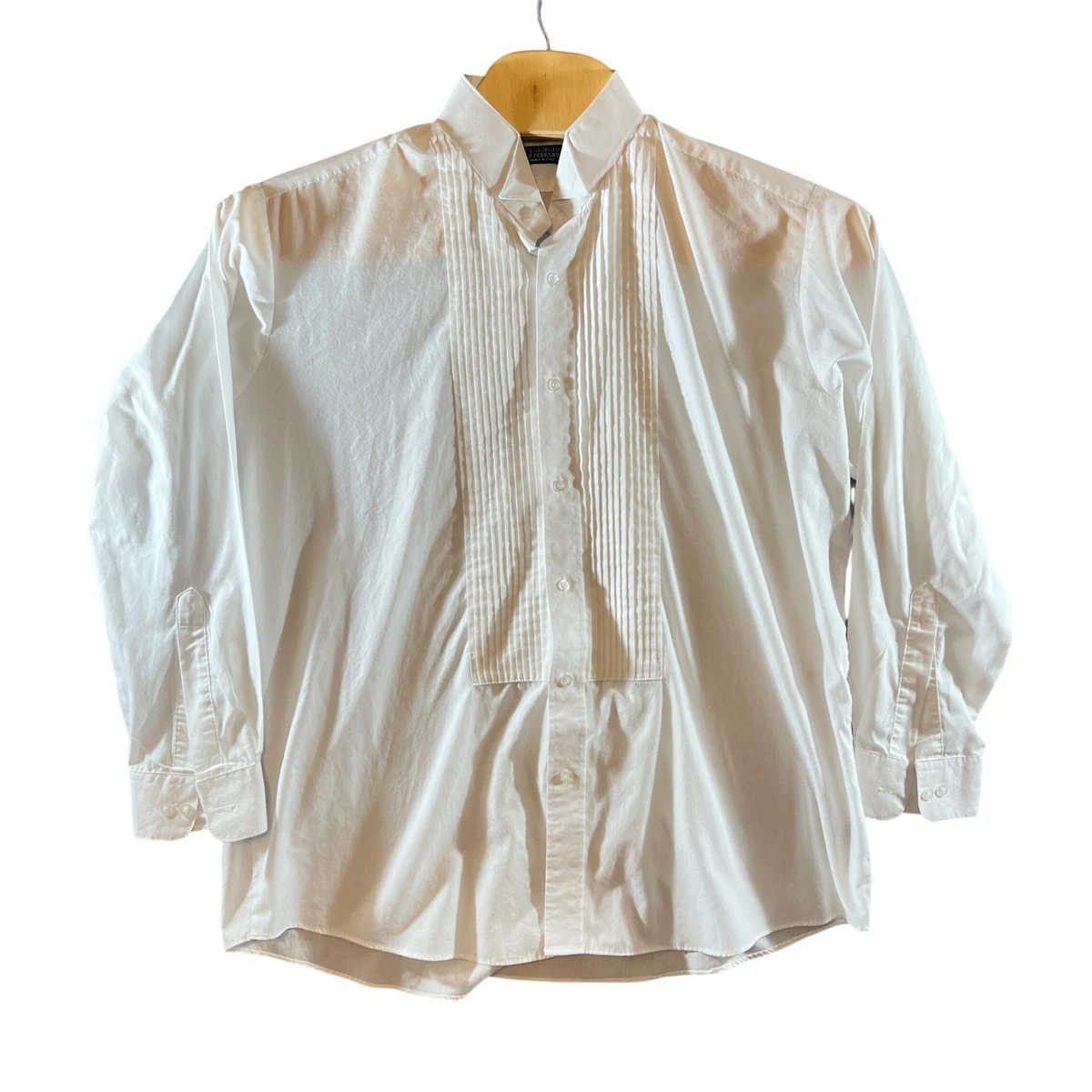 giorgio ferraro dress shirts X Giorgio Ferraro Designer Italy 18 1/2 34-35 Gray Button Up Dress Shirt