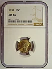 Numismatic Guaranty Corporation MS  1934 Mercury Dime