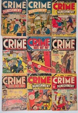 Crime And Punishment / Does Not Pay ☆9 #3-117* VG-G Charles Biro 1948 Golden Age