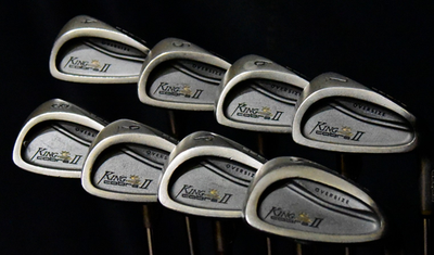 #ad COBRA KING OVERSIZE IRONS SET 8 SHAFT: REGULAR LENGTH: 5 38.5 IN RH NEW GRIP $67.50