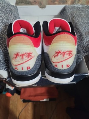 Nike Air Jordan Retro 3 III SE-T CO JP Fire Red Japan Exclusive Size 14 
