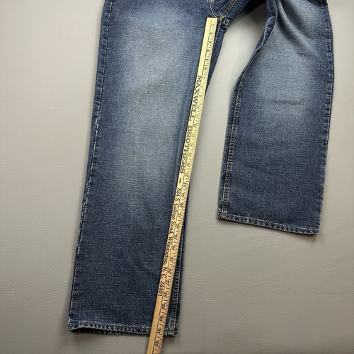 Vintage US Polo Assn Jeans Mens 34x32 34x31 Dark Wash Baggy Skate Jorts Y2K - Picture 3 of 15
