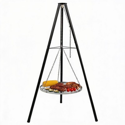 Tripod Outdoor Feuerstelle BBQ Schale rund Garten Terrasse extra groß Barbecue Grill
