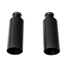 Flowmaster Black Round Stainless Steel Exhaust Tip for Ram 1500 Pair 15356B