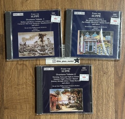 Overtures CD by Suppe Walter Slovak State Philharmonic volume 1 2 4 Sealed