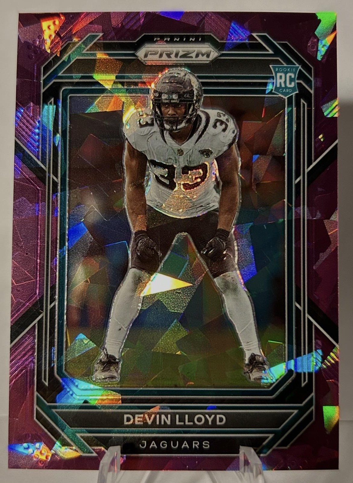 2022 Panini Prizm #376 Devin Lloyd Purple Ice #/225