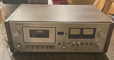 Sony TC-204SD Stereo Cassette Deck Silver Face, Ferrite  Ferrite Head WORKING