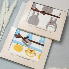 Totoro Silhouette 3-Piece Towel Set - Luxury Portuguese Jacquard JAPAN Official