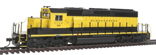 Bachmann EMD SD40-2 DCC NYSW #3018 Black/Yellow - HO Scale