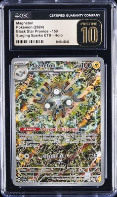 2024 POKEMON SURGING SPARKS ETB PROMO SVP EN #159 MAGNETON CGC 10