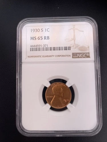 1930 S Lincoln Wheat Cent MS65 RB NGC