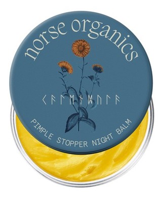 Norse Organics Pimple Stopper Night Balm | Acne Spot Treatment for Redness and S
