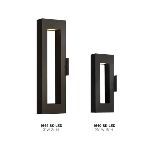Atlantis 16"H Satin Black Integrated LED Outdoor Wall Light - Picture 5 of 7