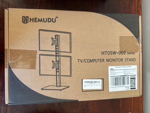 Hemudu HT05W-002 Dual Monitor Stand White - 第 2/6 張圖片