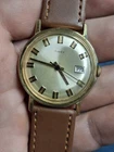 Timex Mercury 1973 Gold Tone Mens Vintage 1970s Mechanical Handwind Watch Retro