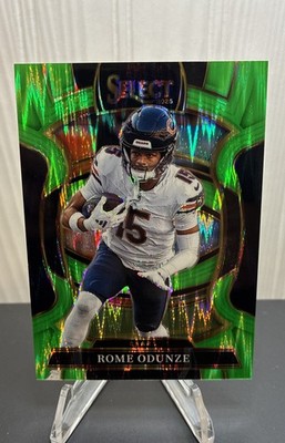 2025 Panini Select - Concourse Rome Odunze #74 Neon Green Shock Prizm /699