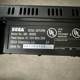 Saturn - MK-80000 Virtua Fighter Console Bundle Not Complete Sega TESTED-WORKING