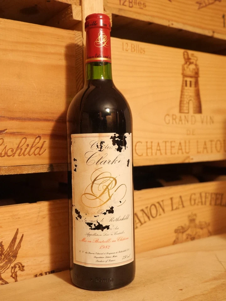 1982er Chateau Clarke - Baron Edmond de Rothschild - Listrac Medoc !!!!! - Bild 2 von 4