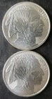Two Cut Saw Mint 1oz Silver Buffalo Rounds