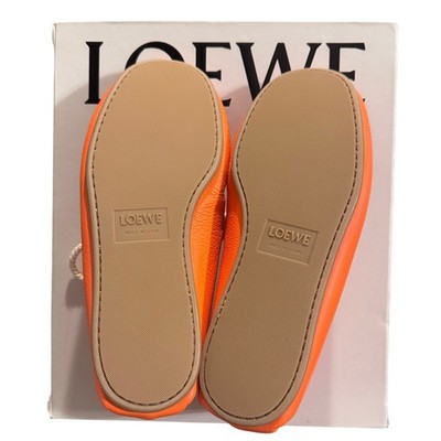 New Auth. Loewe Leather Lace Moccasins Booties Size 40 W/Box  display picture 3