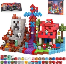 Magnetic Blocks-200Pcs Magnetic Building Blocks, STEM Sensory Toys for 3+ Years 