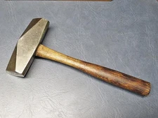 SCARCE TWIST FACE SAW MAKER ~ SAW DOCTOR ~ BLACKSMITH HAMMER APPROX. 3 LB. HEAD