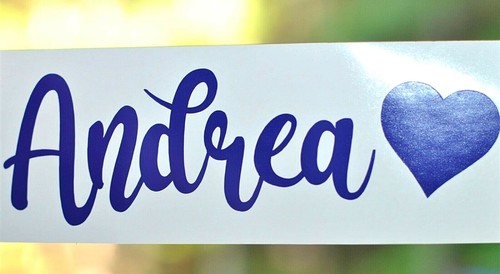 Custom Name Heart Vinyl Decal Sticker For Tumbler, Car Window, Mug, Laptop More - 第 1/8 張圖片