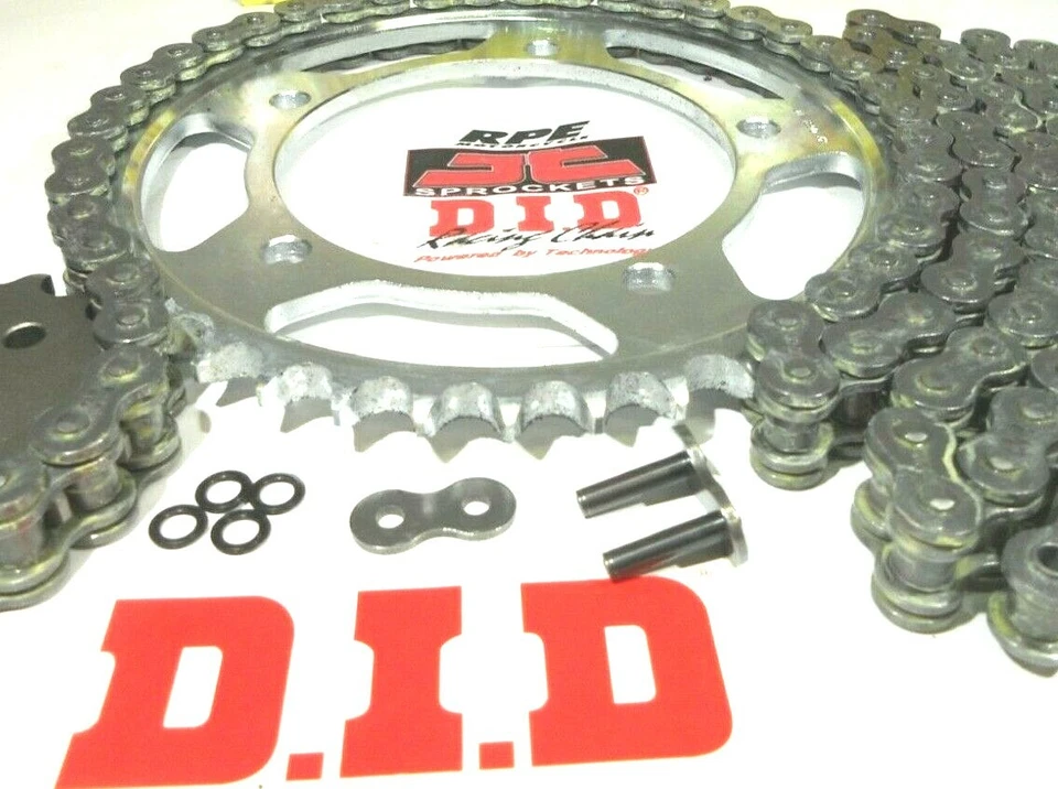 KIT CADENA Y PIÑONES ZX-14 Ninja 2006-11 DID ZVMX Gold X-Ring OEM Q.A. o Fwy Foto 3 de 4