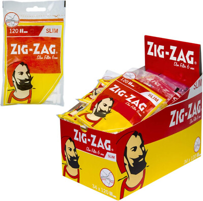ZIG-ZAG Spezial Drehfilter Slim 6 mm 34 Beutel a 120 Filter