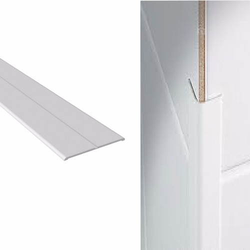 Corner Wall Protector Plastic Flexible Angle x 5 Metres / White / Cream / Brown - Picture 2 of 8