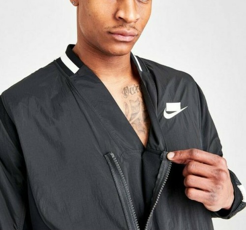 Neu mit Etikett Nike NSW Kimono Sportbekleidung Jacke mit durchgehendem Reißverschluss marineblau CJ5044-410 Herren Gr. Small