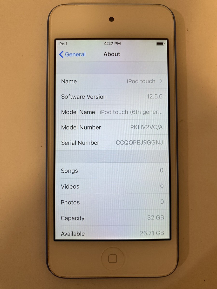 Apple iPod Touch 6th Generation Blue (32GB) | eBay