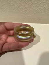 Antique Tiffany Favrile Glass Salt Cellar